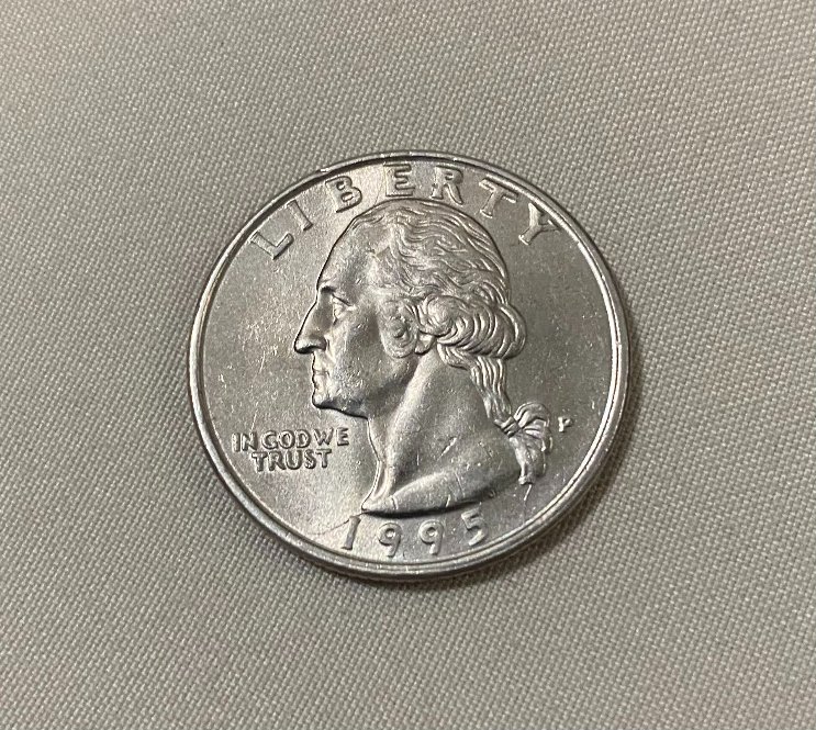 1995-P-Quarter-With-6-Possible-Die-Cracks-On-It