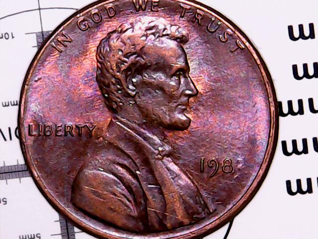 1983-P-Copper-Lincoln-Cent-Missing-#3-In-Date