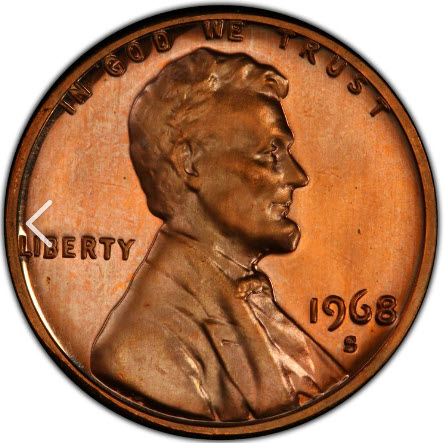 1968-S-Penny/Cent-Maybe-A-Proof?-Satin-Mirror-Surface.-Excellent-Condition.