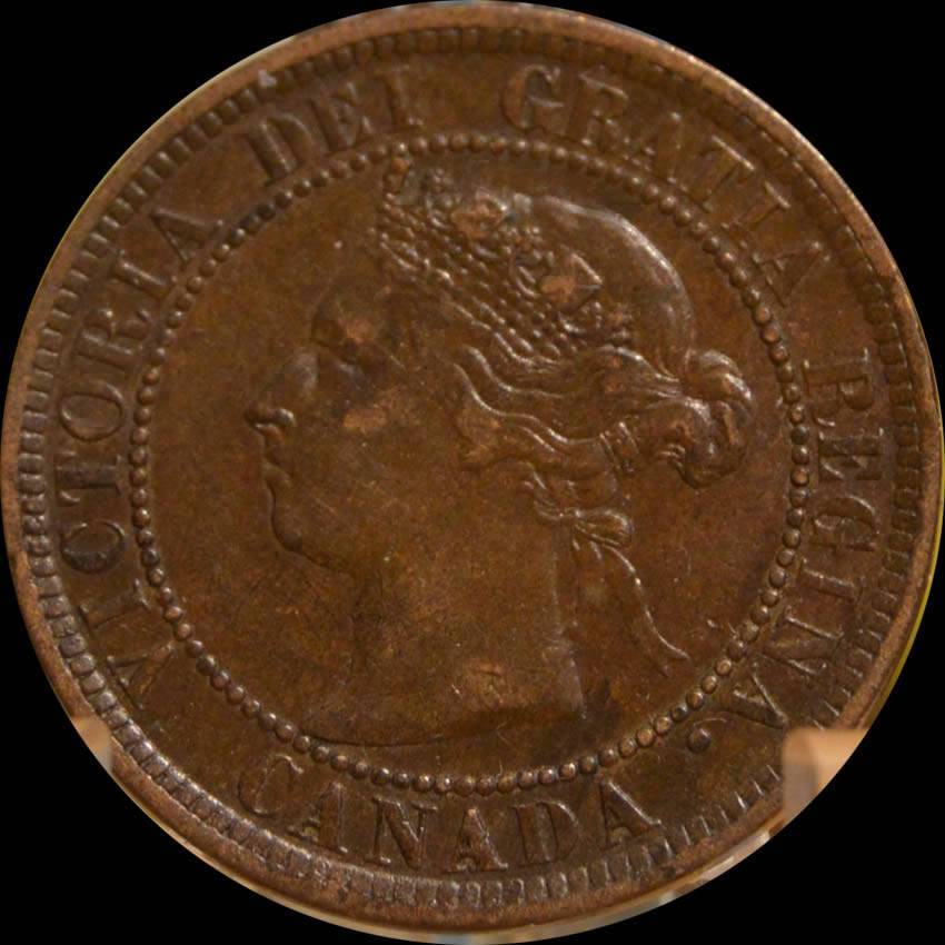 1884-Victoria-Large-Cent-For-Grading