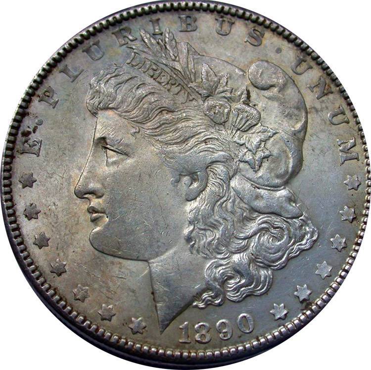 1890-Morgan-Dollar-For-Grading,-Raw