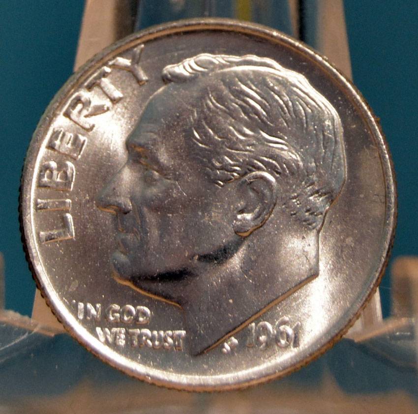 1961-Roosevelt-Dime-For-Grading