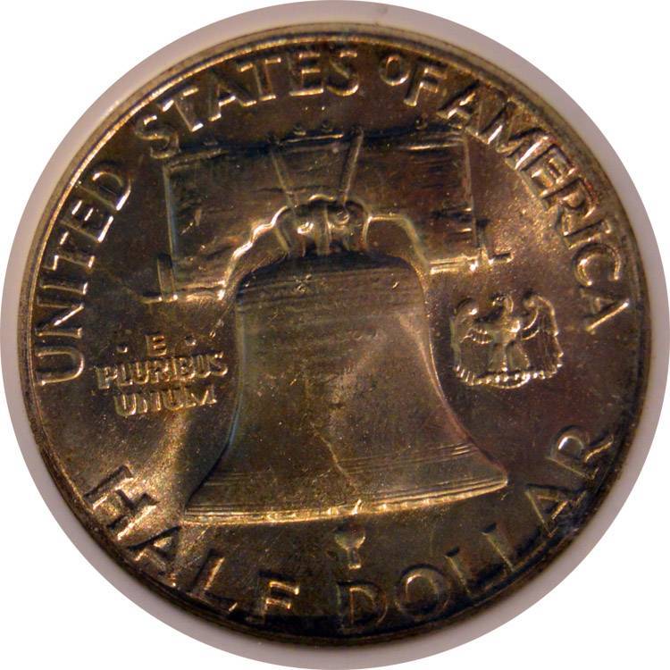 1961-Franklin-Half-Dollar-Guess-The-Grade-Vs.-NGC,-Nice-Toning!