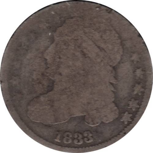 1833-Capped-Bust-Dime,-$5-Edition---GTG
