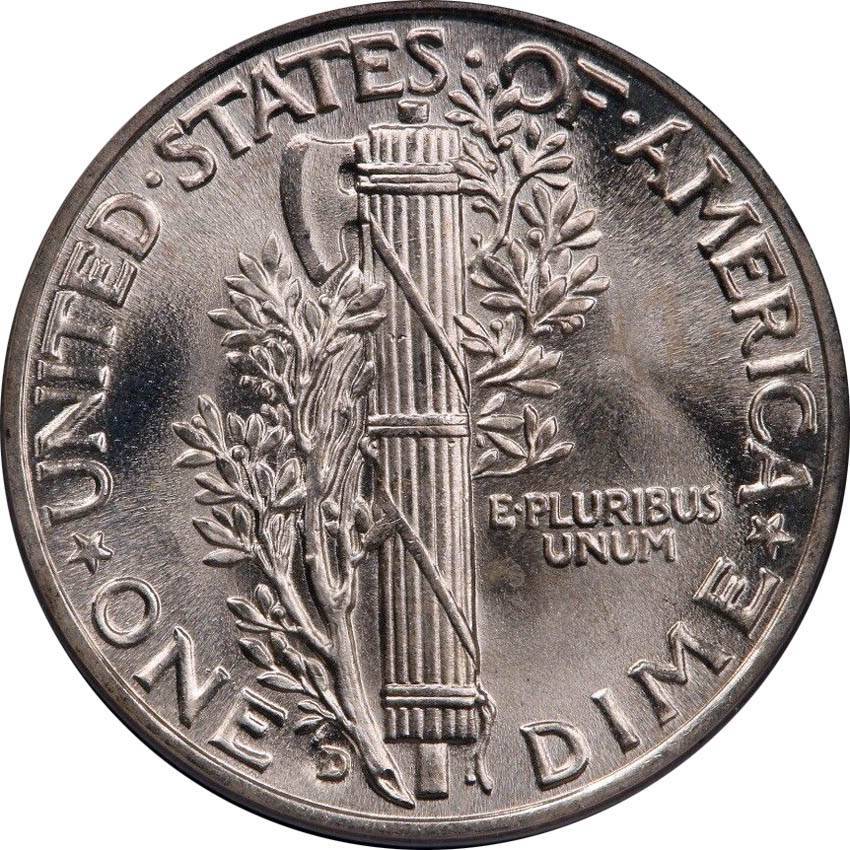 1944-D-Mercury-Dime-For-Grading