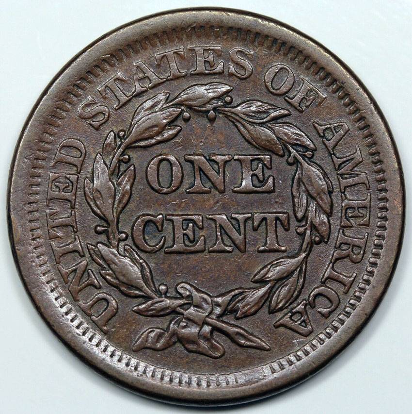1855-Upright-55-Large-Cent-For-Grading,-Pretty-Copper