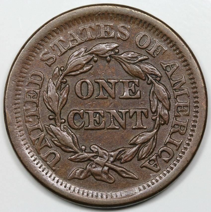 1855-Upright-55-Large-Cent-For-Grading,-Pretty-Copper
