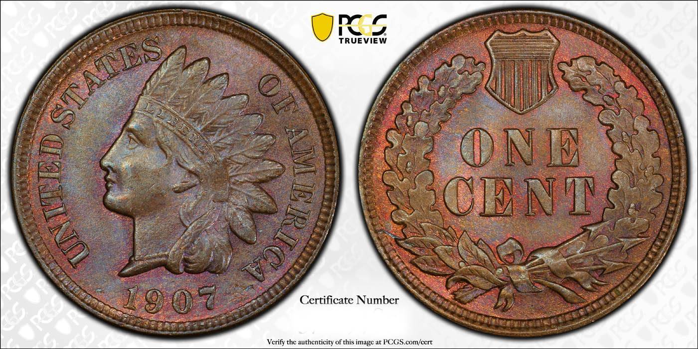 1907-Indian-Head-Cent-Toned-Vs.-PCGS