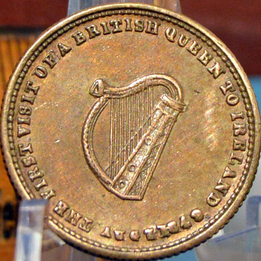 1849-Victoria-&-Albert-Visit-Ireland-Medal/Token