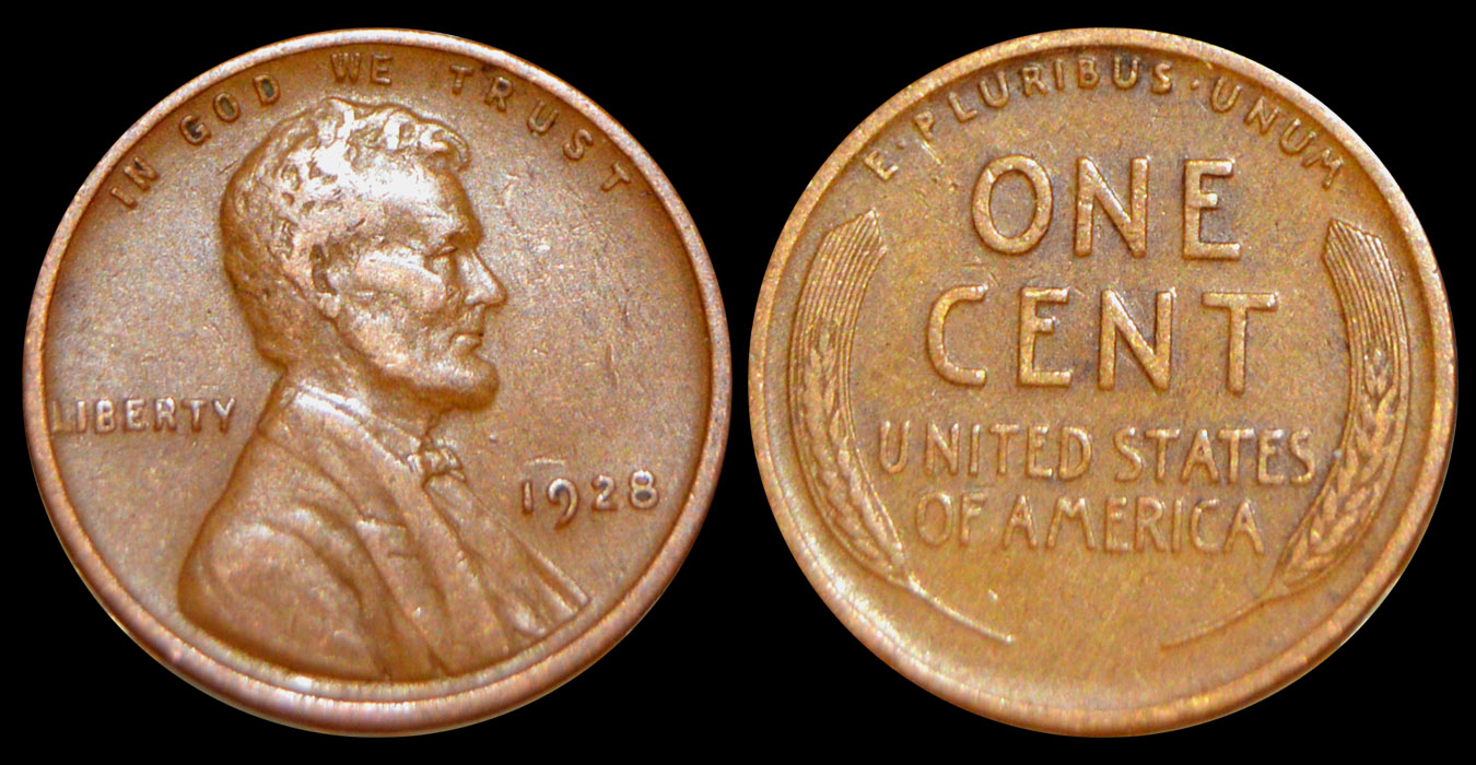 1928-Lincoln-Wheat-Cent-For-Grading