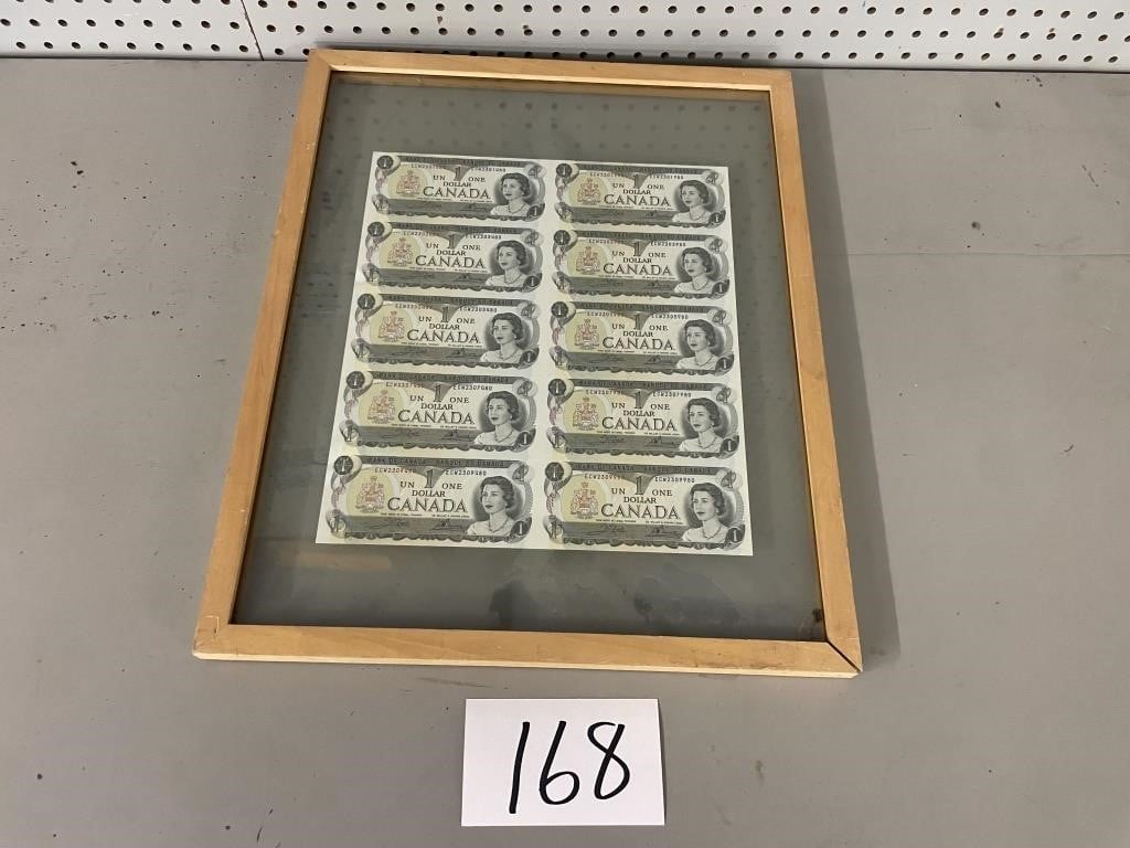 1973-$1-Uncut-Sheet.--Of-10?