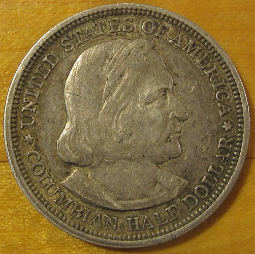 1893-Columbian-Half-Dollar---Not-Bad,-Except-For-That-Scratch...