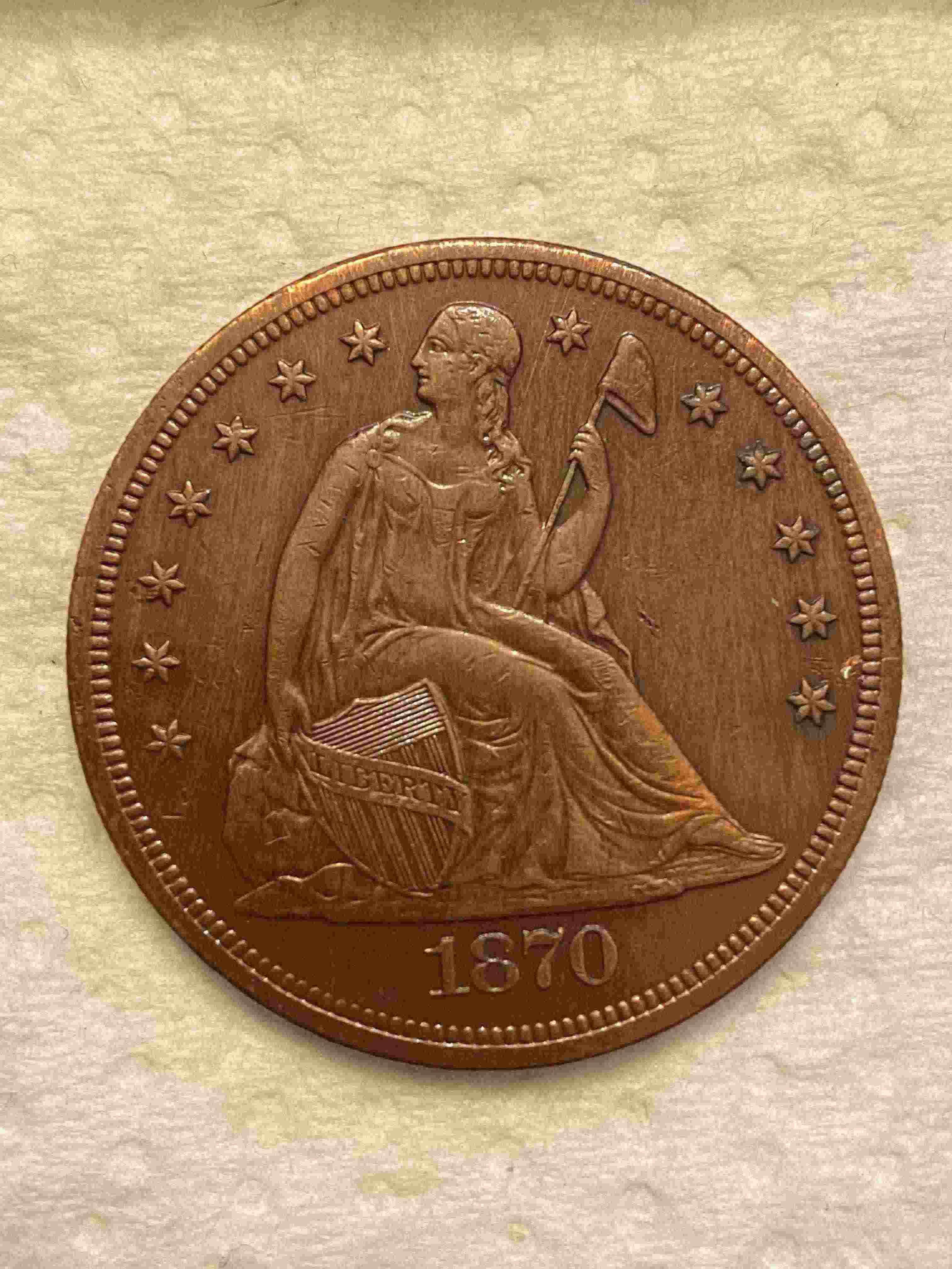 Counterfeit-1870---Liberty-Seated-Dollar