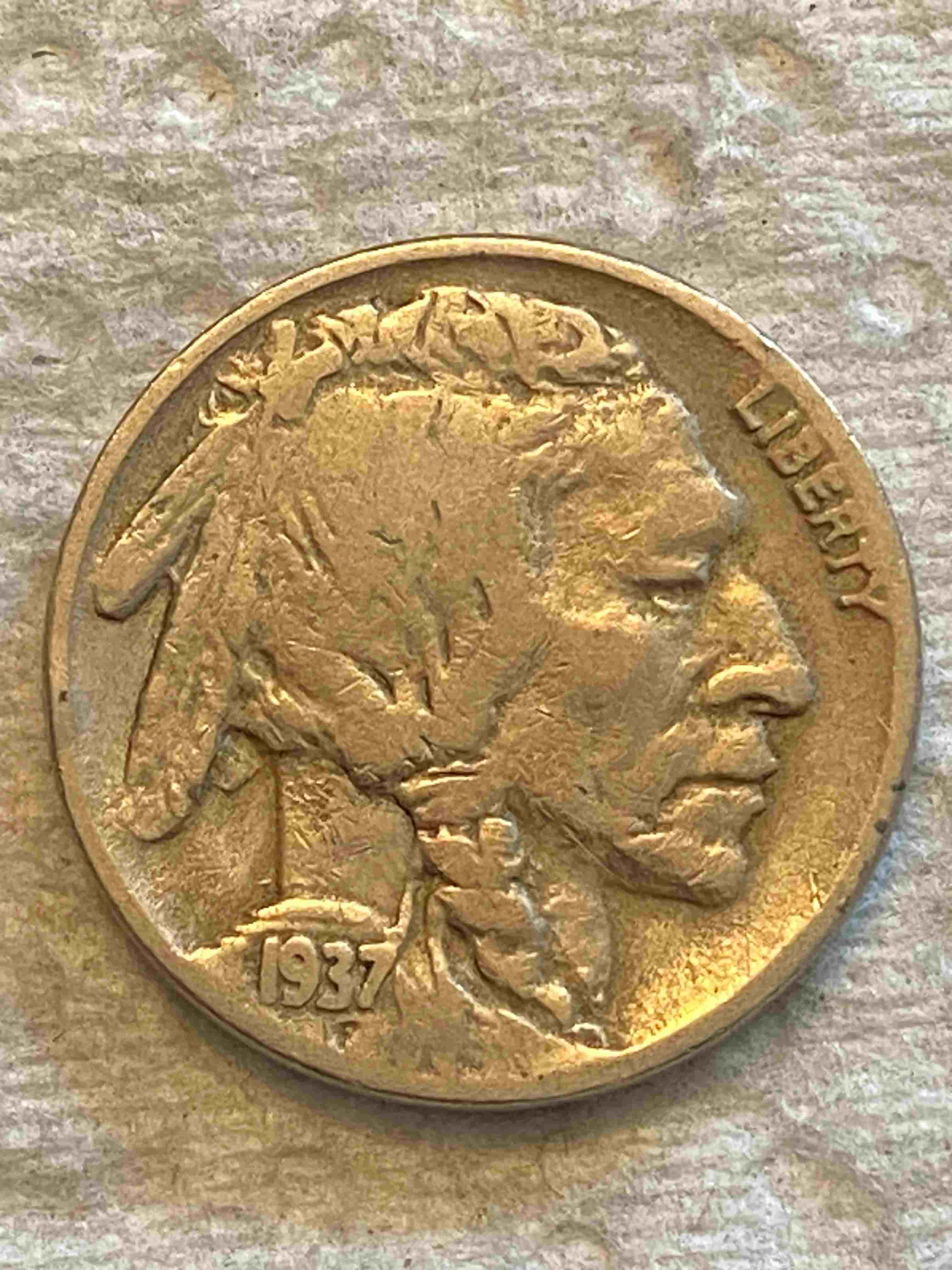 3-Legged-1937-D-Buffalo-Nickel---Grading