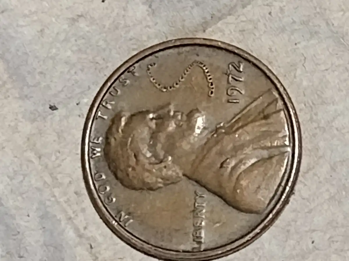 1972-Philadelphia-Cent---Severe-Raised-Field-Anomaly-Second-Opinion-Needed