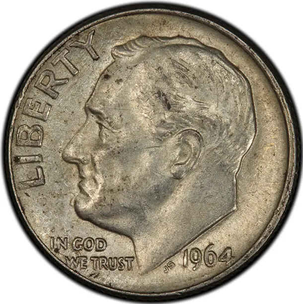 Why-Is-This-1964-Roosevent-Dime-MS-60?