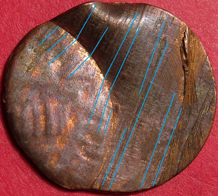 No-Date-Lincoln-Memorial-Cent-Mint-Error---Off-Center,-Double-Struck,-Split-Planchet