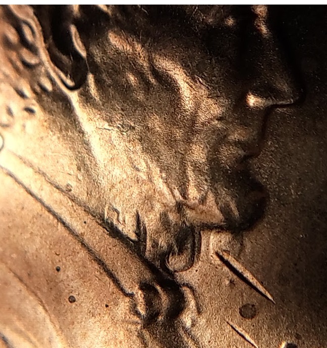 1983-P-Lincoln-Cent--Unabraded-Atypical-Clash-Veds--Multiple-Event-3-Times?-With-Rotation