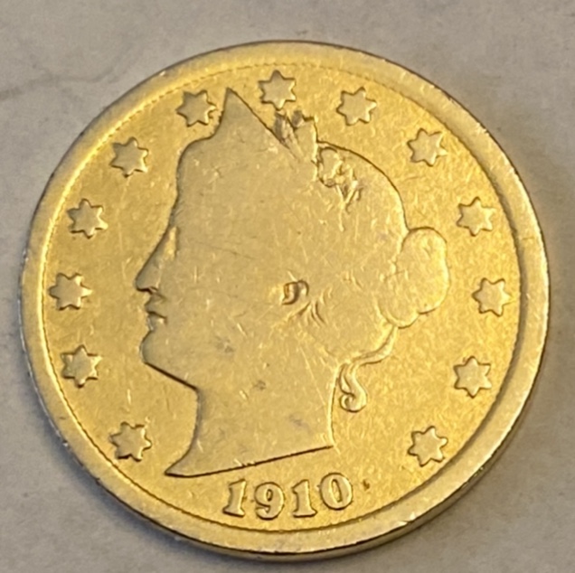 Liberty-V-Nickel-1910-Looks-Gold-Plated.