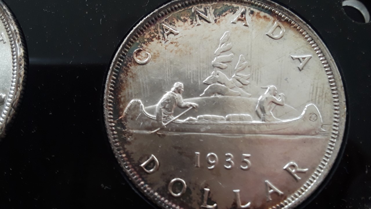 1935-Mint-State-Canadian-Dollar---Grade?