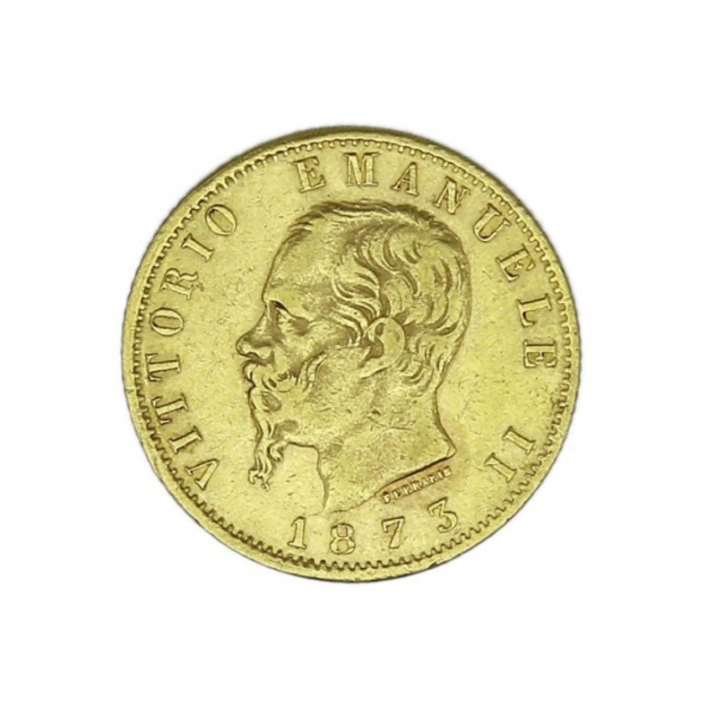 1873-Italy-Vitorio-Emanuelle-II-Coin-For-Grading