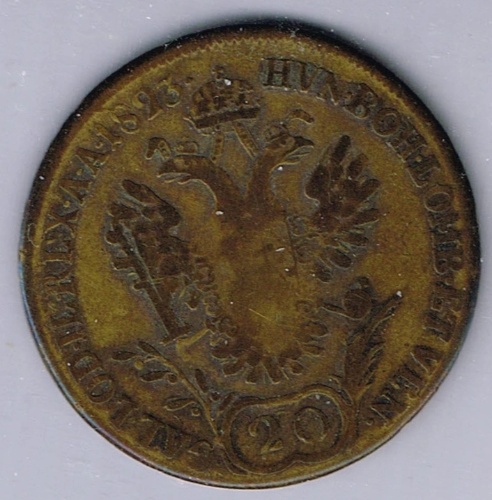 Austria-1823A-20-Kreuzer-Material