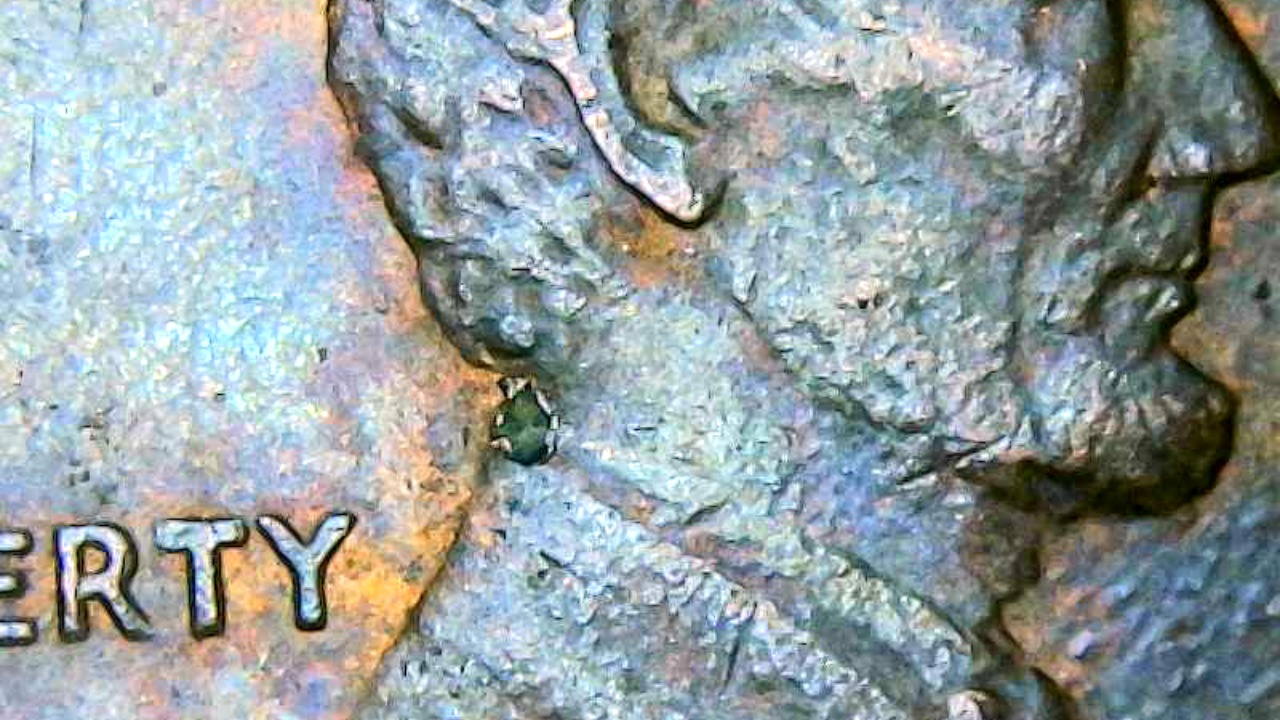 On-My-1984-D-Penny-Would-This-Be-Considered-A-Filled-In-Mint-Mark-And-What-Is-The-Green-Stuff