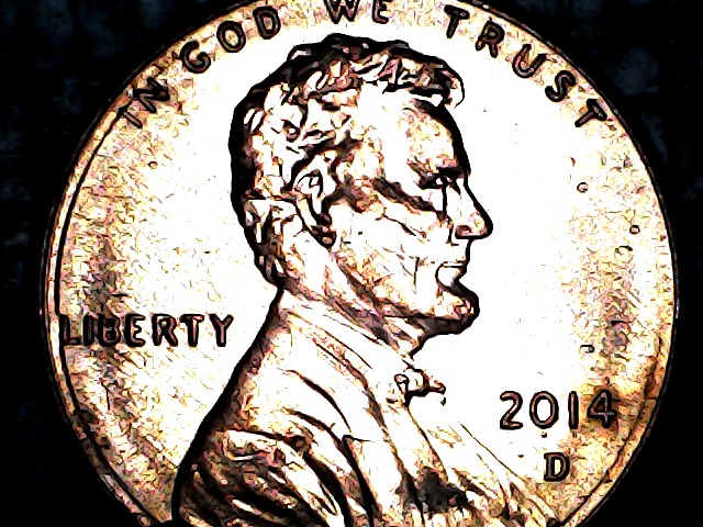 2014-D-Cent-What-Is-The-Ring-Around--Both-The-Obverse-And-Reverse