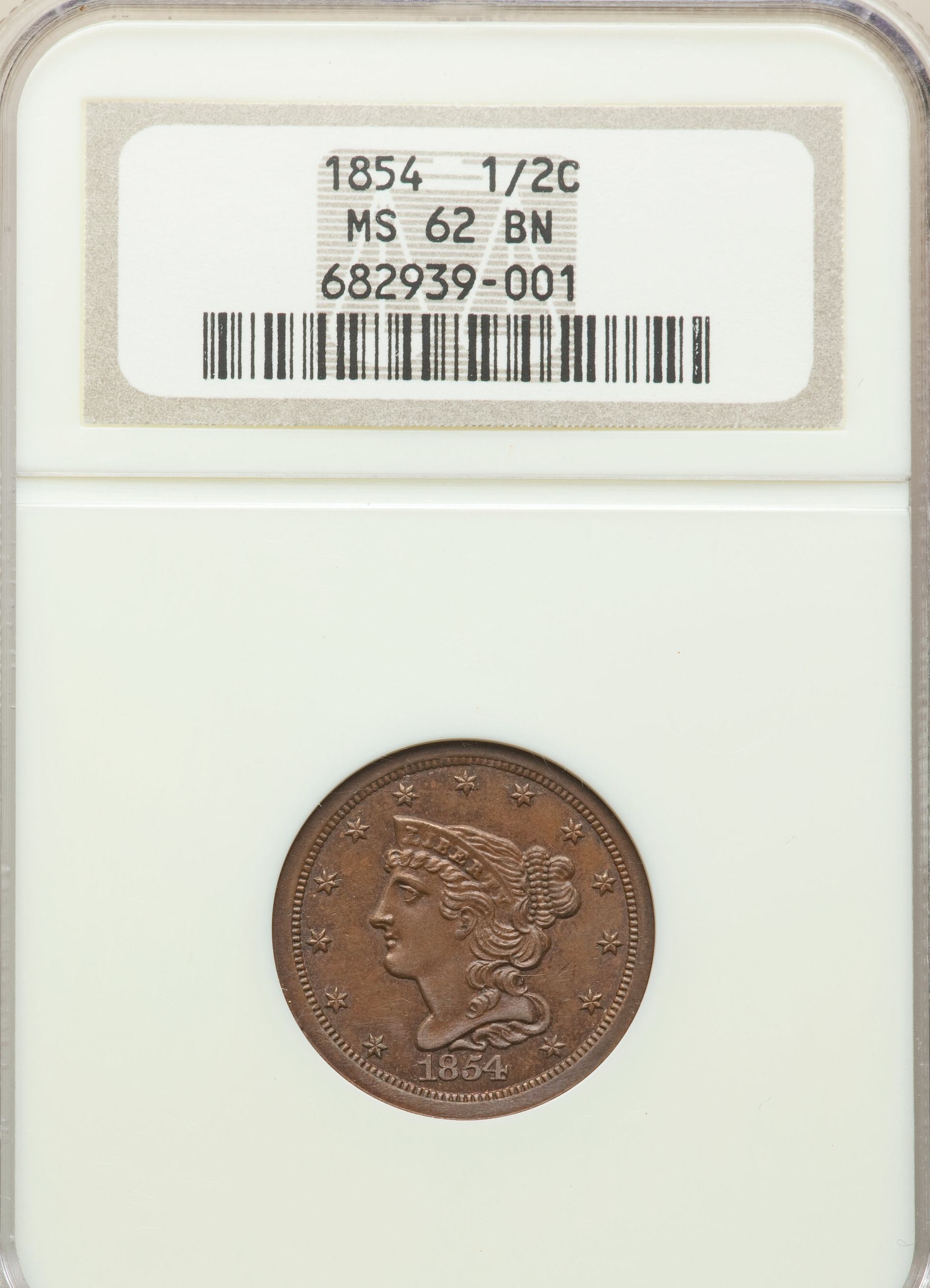 Lowest-Coin-Of-The-Realm:-1854-Half-Cent-NGC