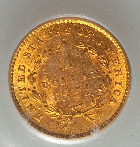 1851-$1-Gold-PCGS:-Trueview-Vs-Honest-Undoctored-Pics