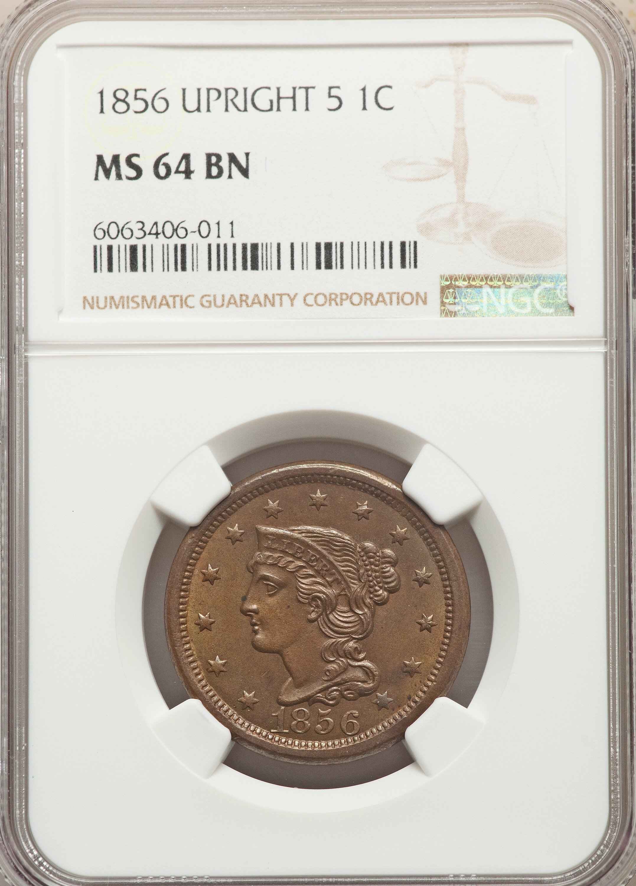 1856-Large-Cent-NGC:-Big-Fat-Penny-For-Your-Thoughts