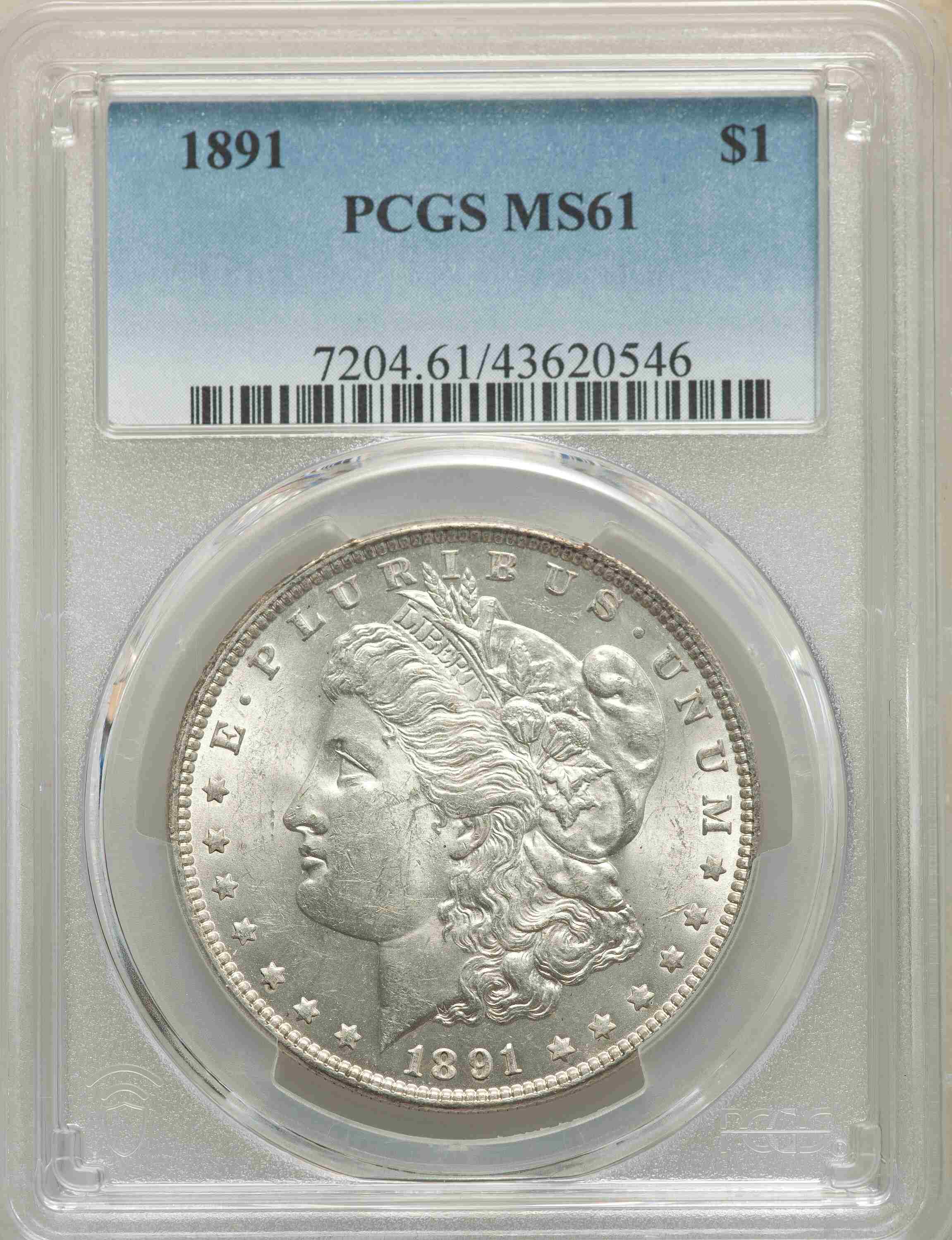 1891-Morgan-PCGS:-Liberty,-After-Some-Appalling-Street-Violence