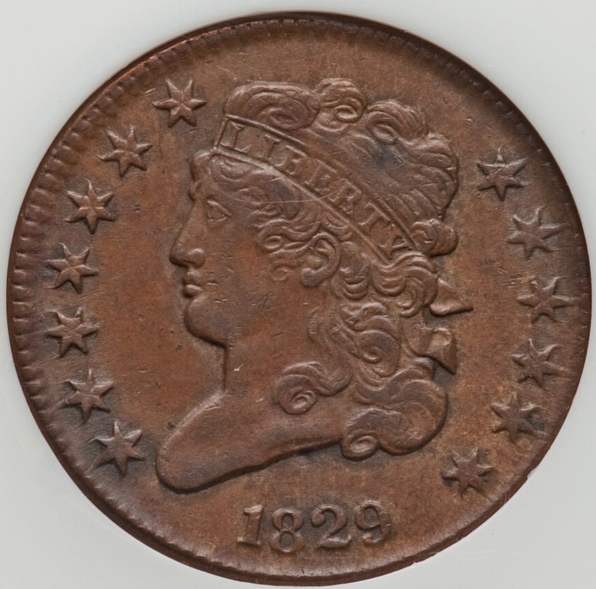 1829-Classic-Head-Half-Cent-NGC:-Lowest-Coin-Of-The-Realm