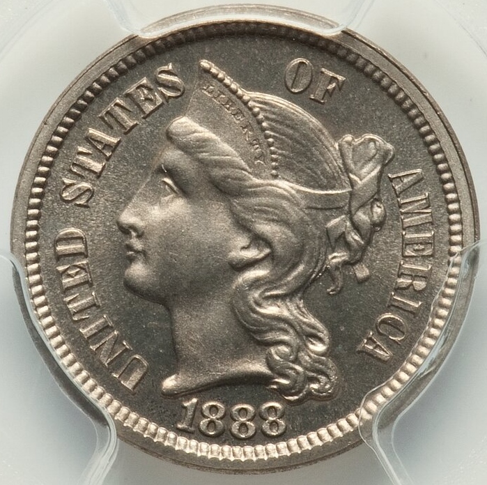 1888-Three-Cent-Nickel-PCGS:-A-Lovely-Little-Longacre