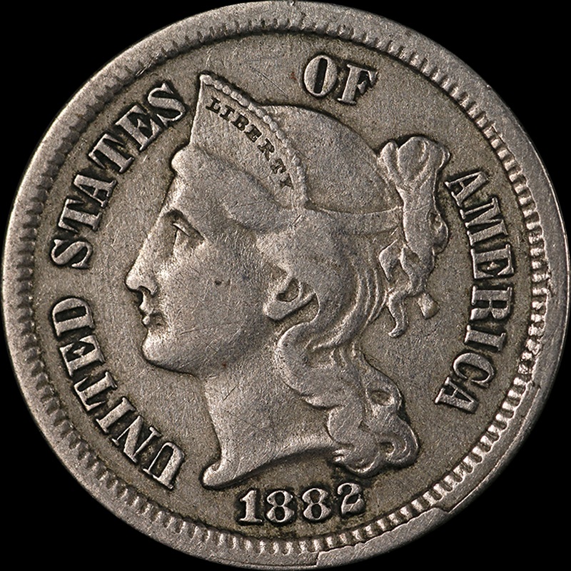 1882-Three-Cent-Nickel-Uncertified:-Mint-Error,-PMD,-Or-Both?