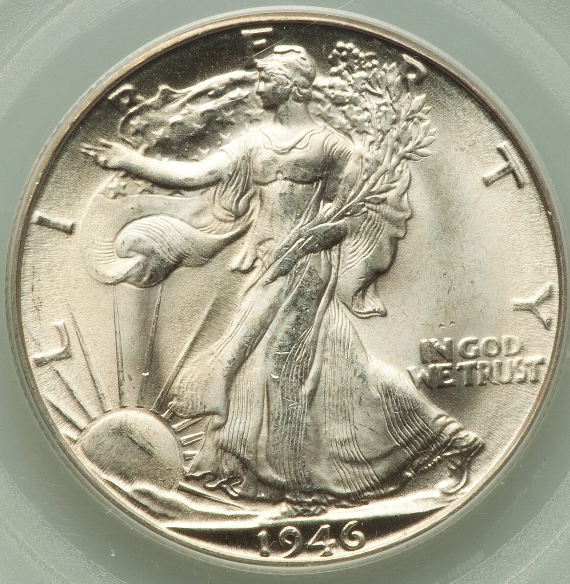 1946-D-Walking-Liberty-Half-PCGS-OGH:-Conduit-For-Soviet-Espionage-.