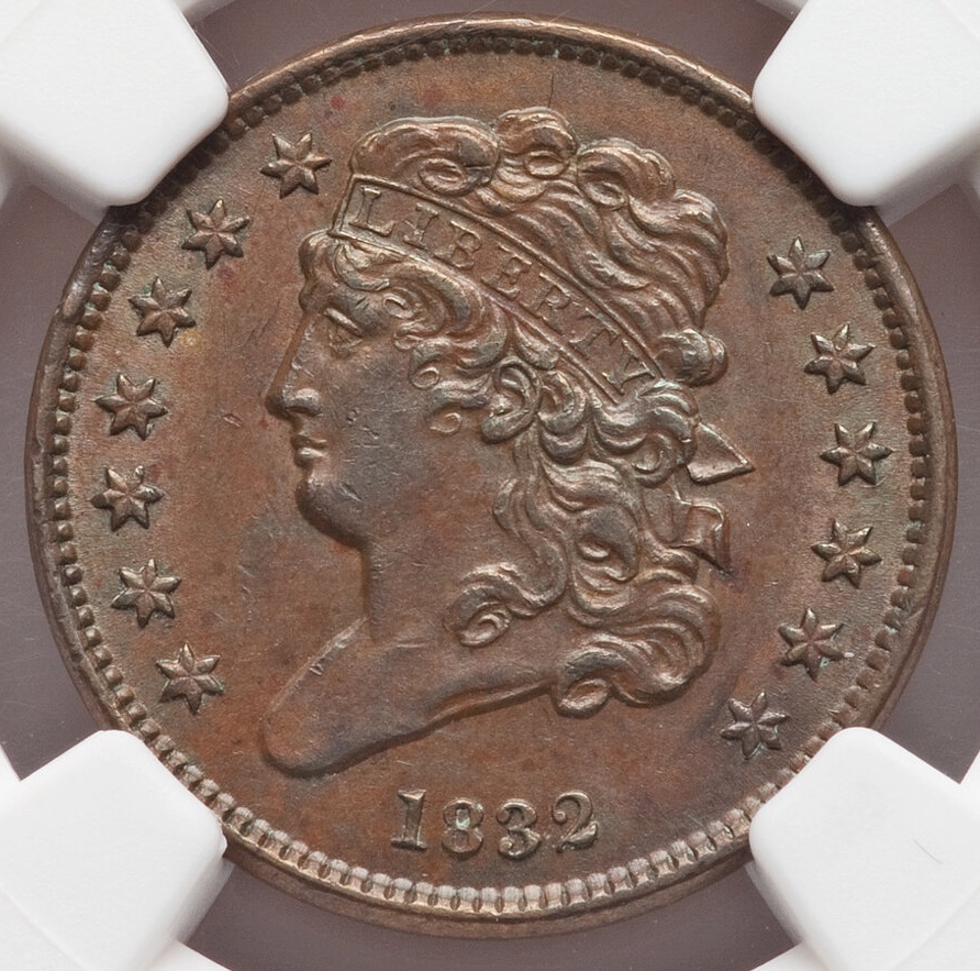 1832-Classic-Head-Half-Cent-NGC:-A-Passable-Specimen