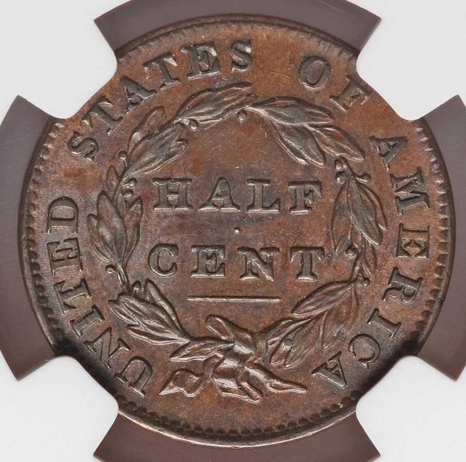 1832-Classic-Head-Half-Cent-NGC:-A-Passable-Specimen