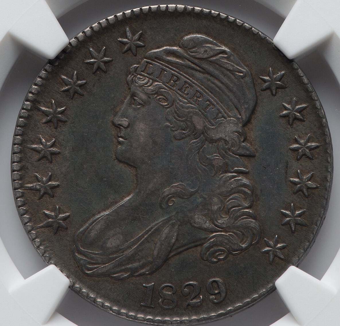 1829-Bust-Half-NGC:-Dark,-Lusterless-But-Still-Lovely