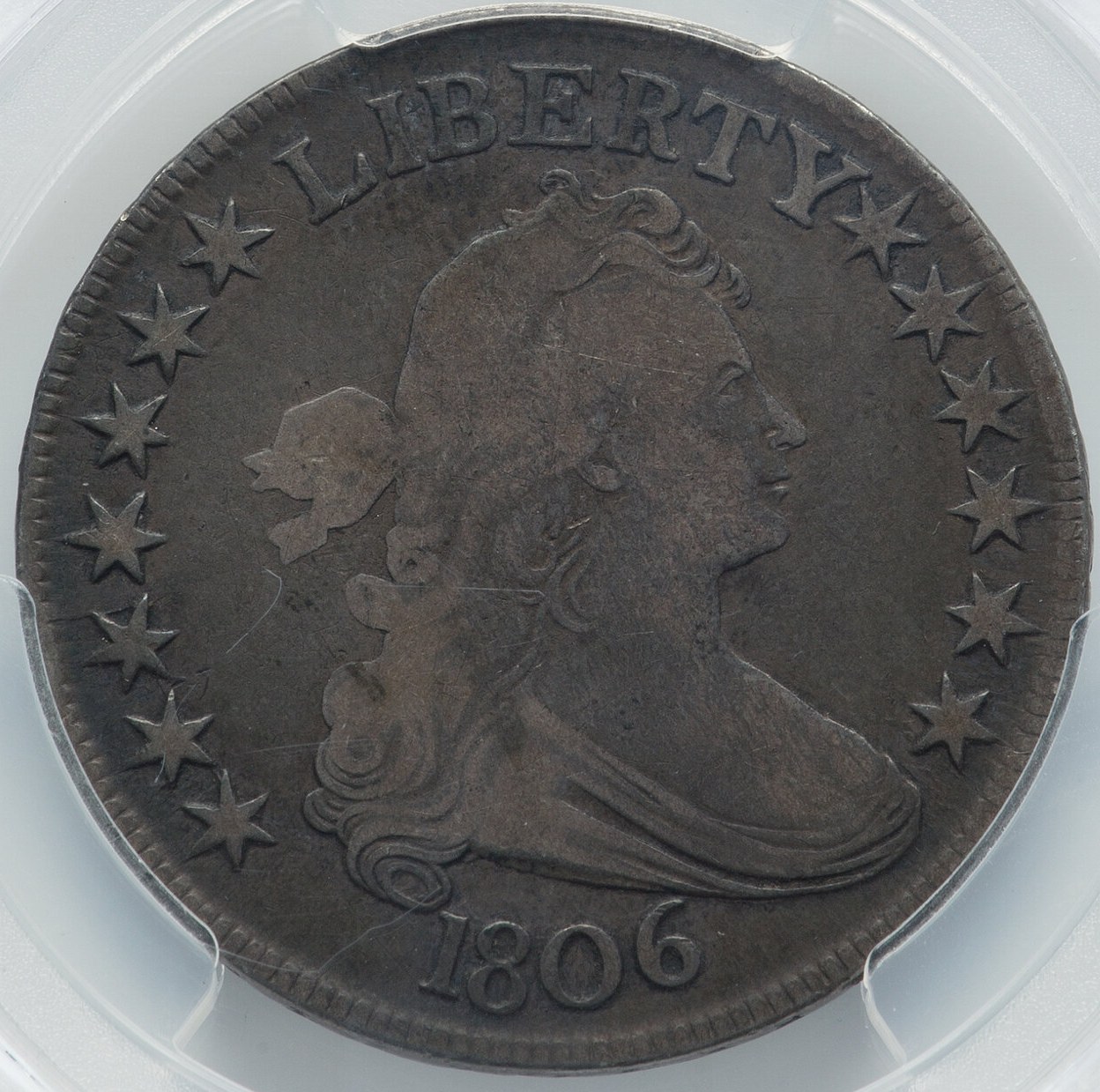 1806-Draped-Bust-Half-PCGS:-Spousal-Restrictions-Necessitate-Lower-Standards