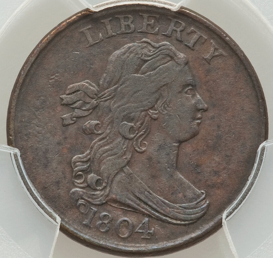 1804-Draped-Bust-Half-Cent-PCGS:-Decent-Low-Cost-Type-Specimen