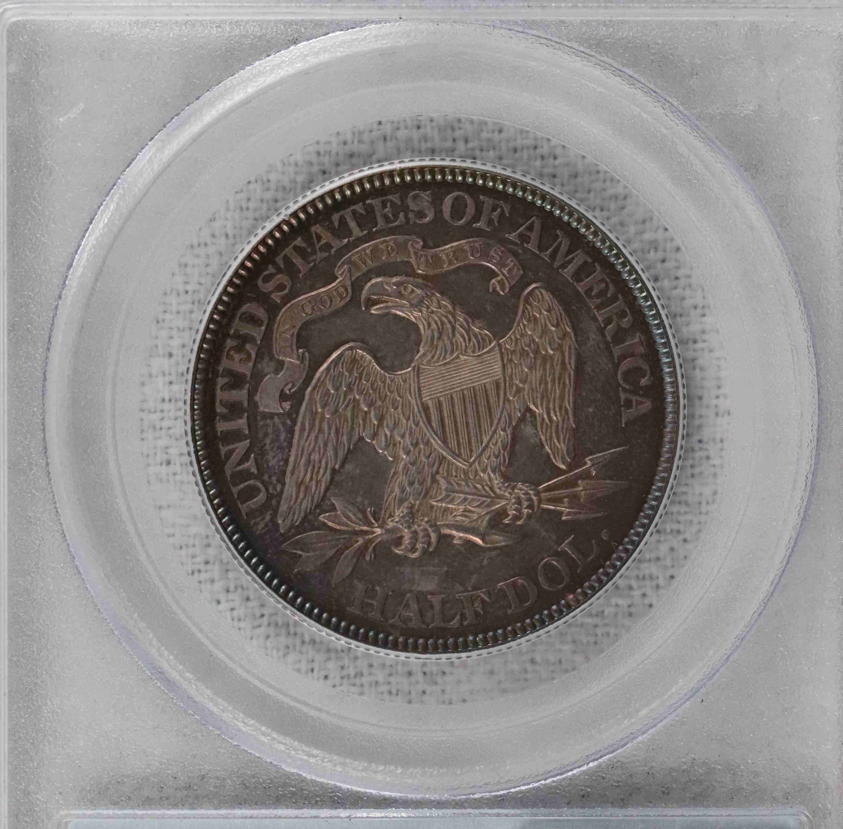 1867-Seated-Liberty-Half-PCGS:-A-Motley-Affair