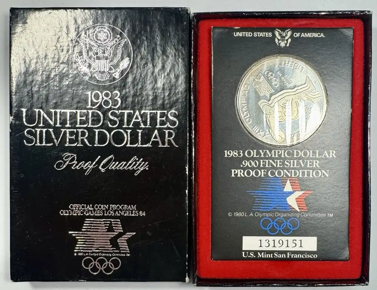 1983-&-1984-Olympic-Dollars-In-Seldom-Seen-Holders