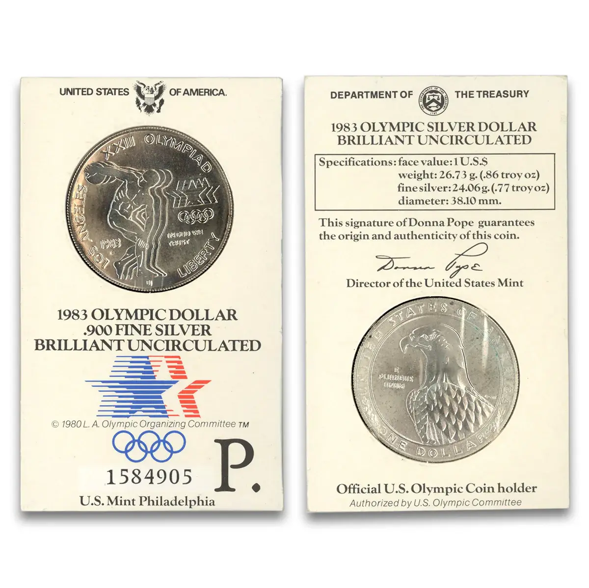 1983-&-1984-Olympic-Dollars-In-Seldom-Seen-Holders