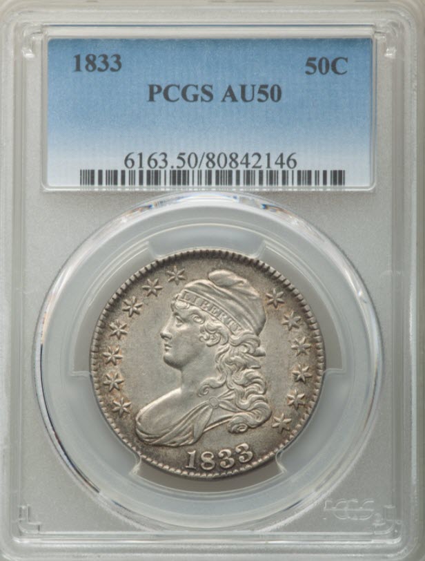 Gtg:-1833-O-109-Caped-Bust-Half-Dollar