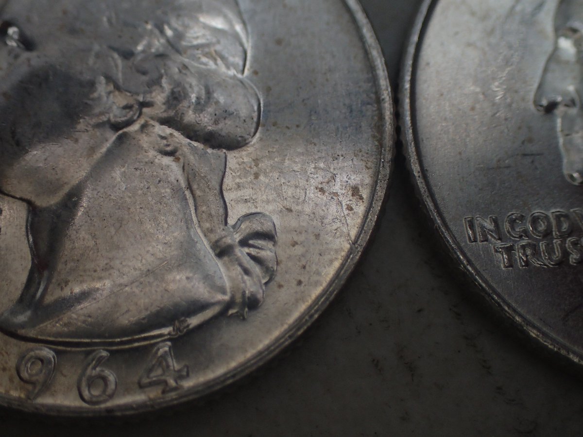 1964-D-Quarter-Strike-Through's