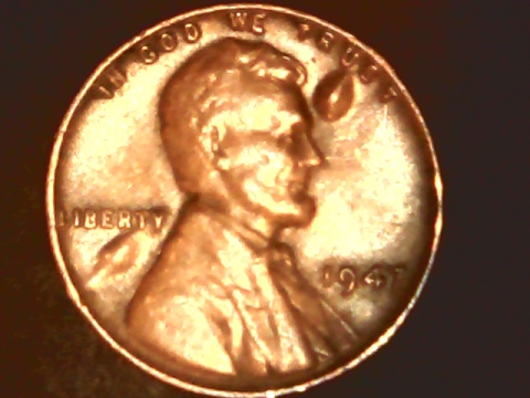 1947-Lincoln--Bubbles-On-Obv