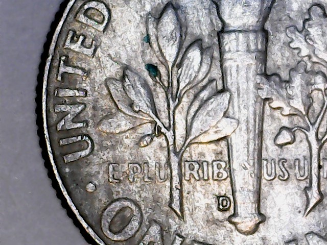 1964--D-Roosevelt-Dime--New-Olive-Branch-Or-Reverse-Die-Error-?