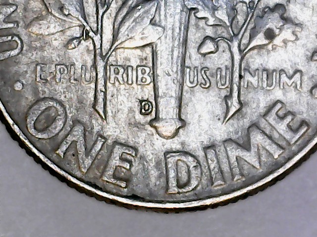 1964--D-Roosevelt-Dime--New-Olive-Branch-Or-Reverse-Die-Error-?