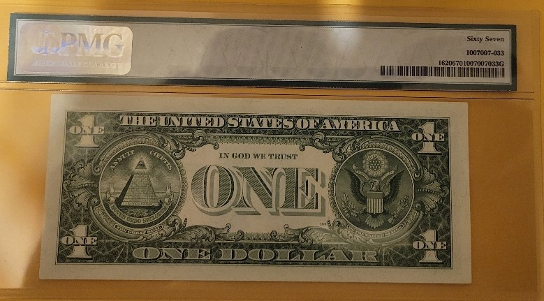 1957A-PMG-67-Graded-Silver-Certificate-Value